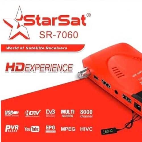Starsat SR-7060 recepteur satellite MULTISCREEN FUL HD 1080P H.265